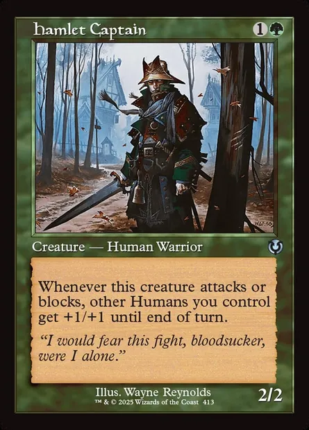 Hamlet Captain, Magic card INR 413 — Innistrad Remastered set