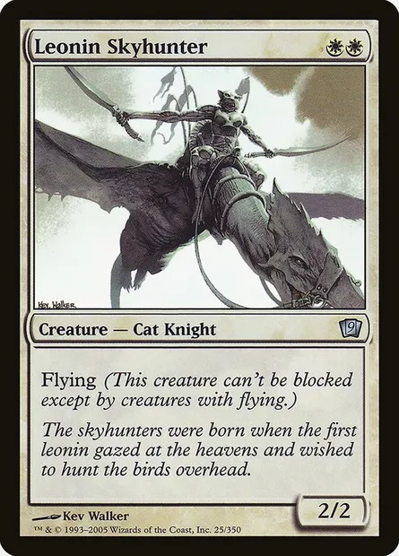 Leonin Skyhunter, Magic card 9ED 25★ — Ninth Edition set