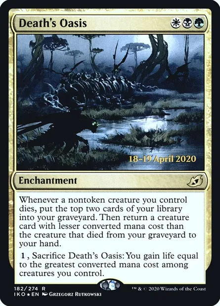 Death's Oasis, Magic card PIKO 182s — Ikoria: Lair of Behemoths Promos set