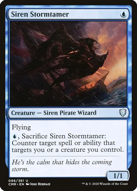 Siren Stormtamer, Magic card CMR 96 — Commander Legends set