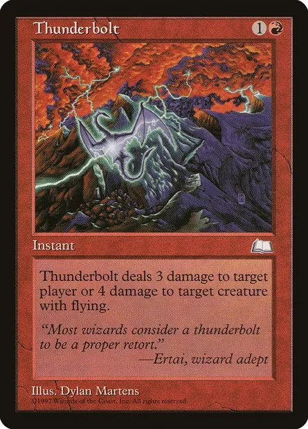 Thunderbolt, Magic card WTH 115 — Weatherlight set
