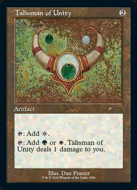 Talisman d'unité, carte Magic SLD 1056 — extension Secret Lair Drop