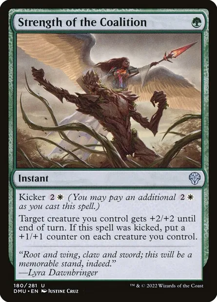 Strength of the Coalition, Magic card DMU 180 — Dominaria United set