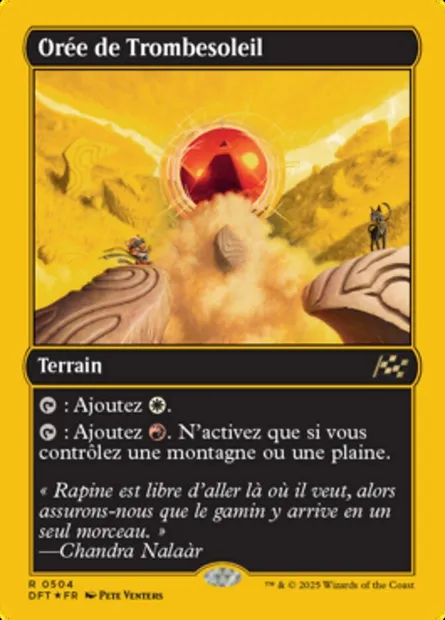 Orée de Trombesoleil, carte Magic DFT 504 — extension Aetherdrift