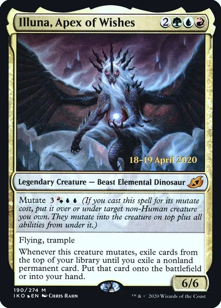 Illuna, Zénith des souhaits, carte Magic PIKO 190s — extension Ikoria: Lair of Behemoths Promos