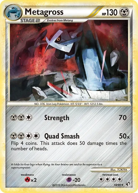 Metagross, Pokémon card UD 18 — Undaunted set