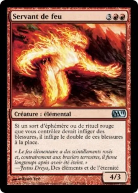 Servant de feu, carte Magic M11 137 — extension Magic 2011