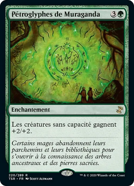 Pétroglyphes de Muraganda, carte Magic TSR 220 — extension Spirale Temporelle Remastered