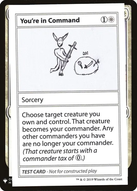 You're in Command, Magic card CMB1 15 — Mystery Booster Playtest Cards 2019 set