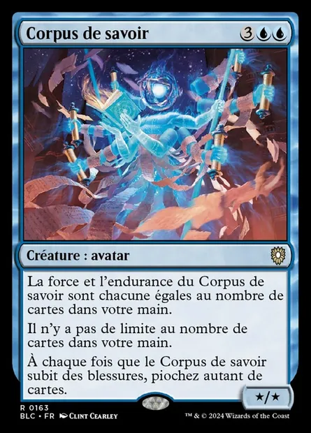 Corpus de savoir, carte Magic BLC 163 — extension Bloomburrow Commander