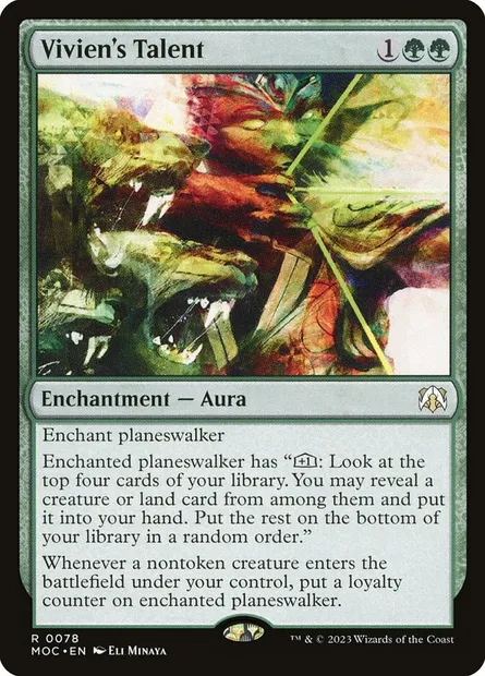 Vivien's Talent, Magic card MOC 78 — March of the Machine Commander set