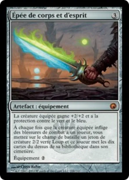 Épée de corps et d'esprit, carte Magic SOM 208 — extension Cicatrices de Mirrodin