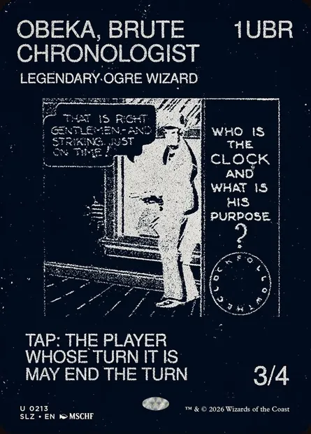 OBEKA, BRUTE CHRONOLOGIST, carte Magic SLZ 213 — extension The Zeta Set