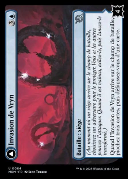 Invasion de Vryn // Anneau du mage surchargé, carte Magic MOM 64 — extension L'invasion des machines