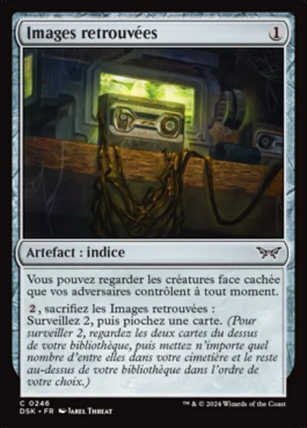 Images retrouvées, carte Magic DSK 246 — extension Duskmourn: House of Horror