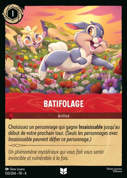Batifolage, carte Disney Lorcana CH8-150 — extension Le Règne de Jafar