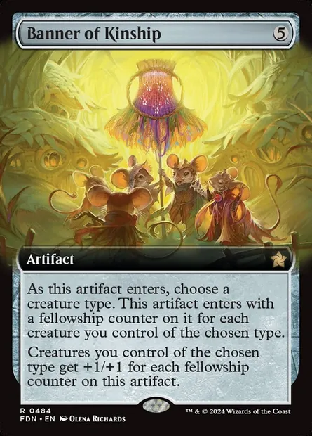 Banner of Kinship, Magic card FDN 484 — Foundations set