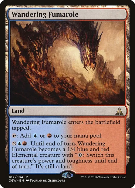 Wandering Fumarole, Magic card OGW 182 — Oath of the Gatewatch set