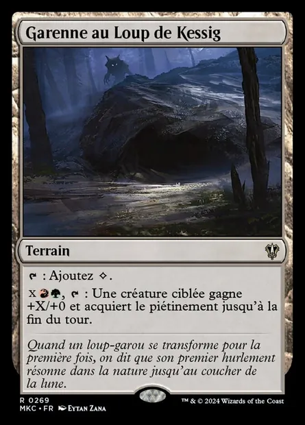 Garenne au Loup de Kessig, carte Magic MKC 269 — extension Murders at Karlov Manor Commander