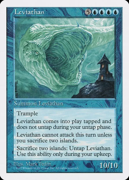 Léviathan, carte Magic 5ED 98 — extension Cinquième Edition