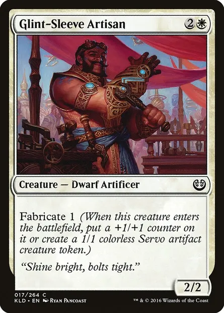 Glint-Sleeve Artisan, Magic card KLD 17 — Kaladesh set