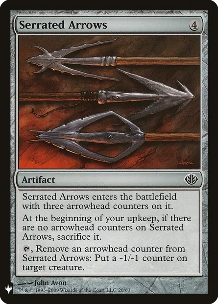Serrated Arrows, Magic card PLST DDD-20 — The List set