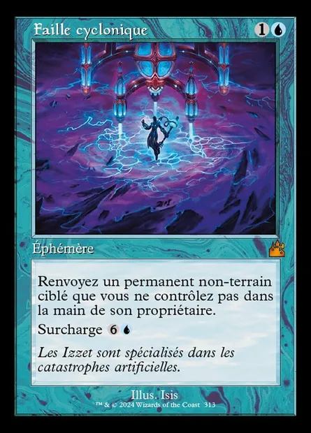 Faille cyclonique, carte Magic RVR 313 — extension Ravnica Remastered