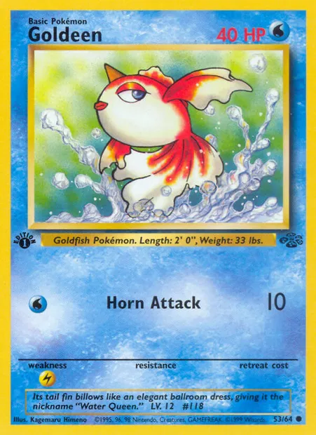 Goldeen, Pokémon card JU 53 — Jungle set