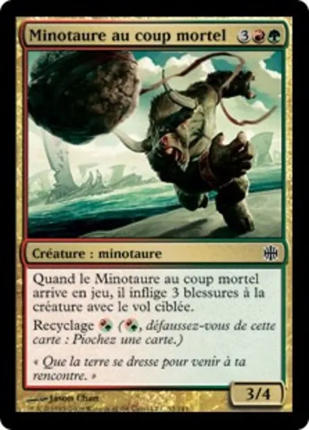 Minotaure au coup mortel, carte Magic ARB 52 — extension La Renaissance d'Alara