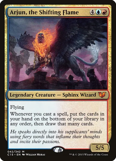 Arjun, the Shifting Flame, Magic card C15 42 — Commander 2015 set