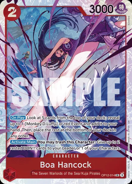Boa Hancock, One Piece card OP12-014 — LEGACY OF THE MASTER set