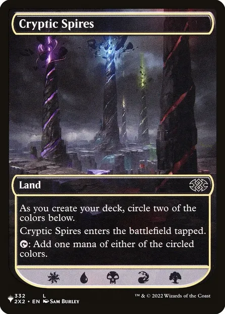 Cryptic Spires, Magic card PLST 2X2-332 — The List set