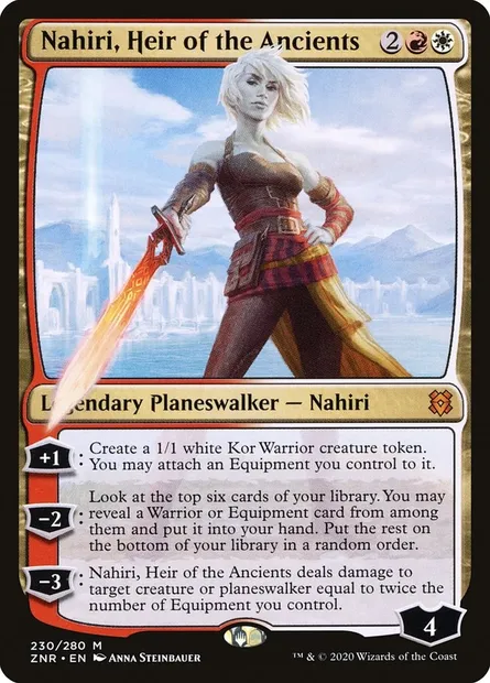 Nahiri, Heir of the Ancients, Magic card ZNR 230 — Zendikar Rising set