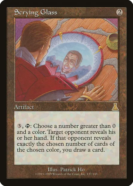 Scrying Glass, Magic card UDS 137 — Urza's Destiny set
