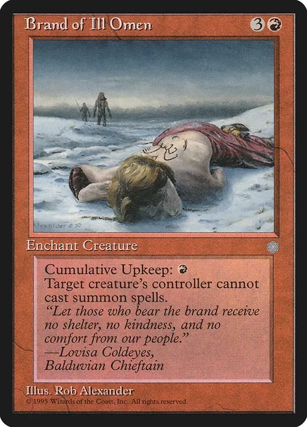 Brand of Ill Omen, Magic card ICE 177 — Ice Age set