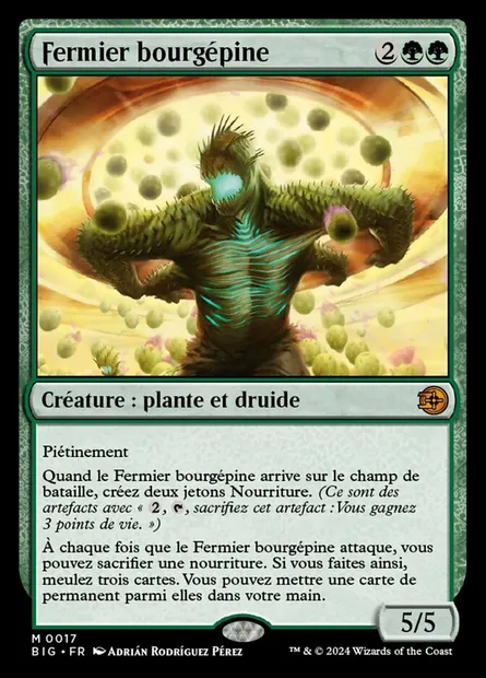 Fermier bourgépine, carte Magic BIG 17 — extension The Big Score