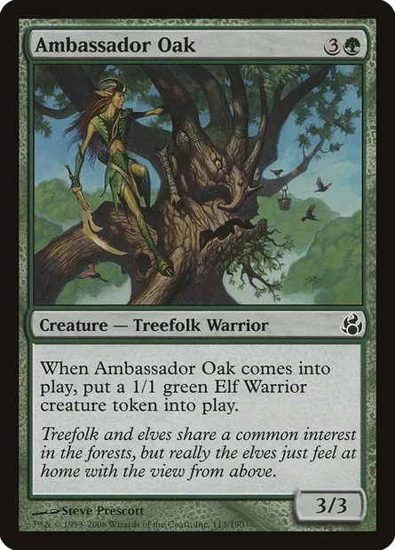 Ambassador Oak, Magic card MOR 113 — Morningtide set