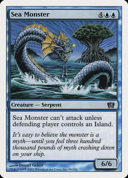 Sea Monster, Magic card 8ED 99 — Eighth Edition set