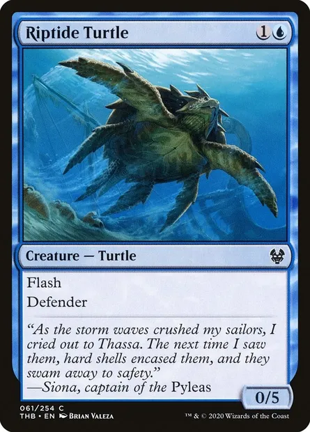 Riptide Turtle, Magic card THB 61 — Theros Beyond Death set