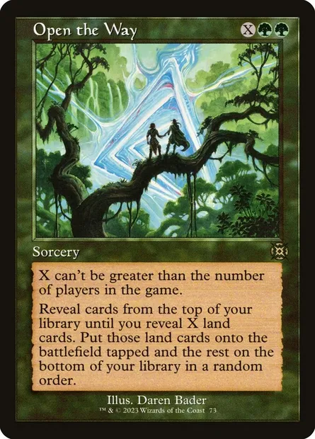 Open the Way, Magic card MAT 73 — March of the Machine: The Aftermath set