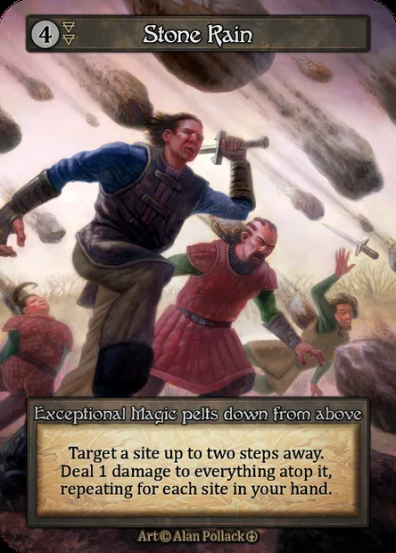 Stone Rain, Sorcery card ATH 146 — Arthurian Legends set