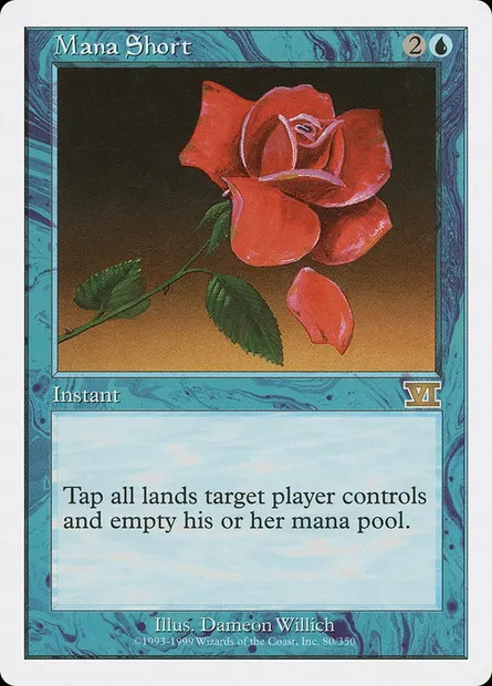Mana Short, Magic card 6ED 80 — Classic Sixth Edition set