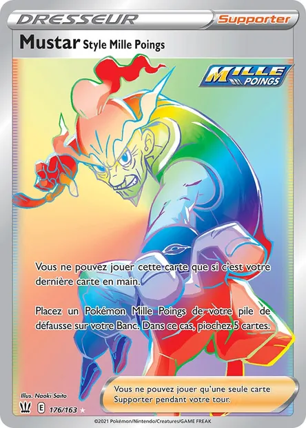 Mustar Style Mille Poings, carte Pokémon BST 176 — extension Styles de combat