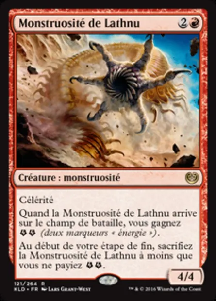 Monstruosité de Lathnu, carte Magic KLD 121 — extension Kaladesh
