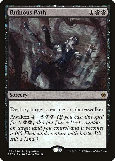 Ruinous Path, Magic card PBFZ 123 — Battle for Zendikar Promos set