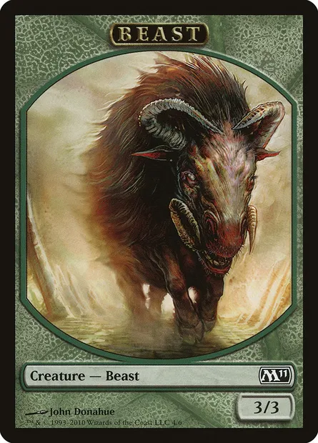 Beast, Magic card TM11 4 — Magic 2011 Tokens set