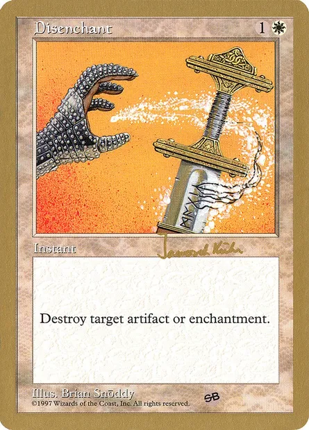 Disenchant, Magic card WC97 jk26sb — World Championship Decks 1997 set