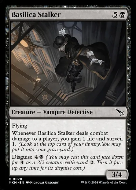 Basilica Stalker, Magic card MKM 78 — Murders at Karlov Manor set
