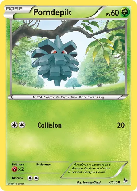 Pomdepik, carte Pokémon FLF 4 — extension Étincelles