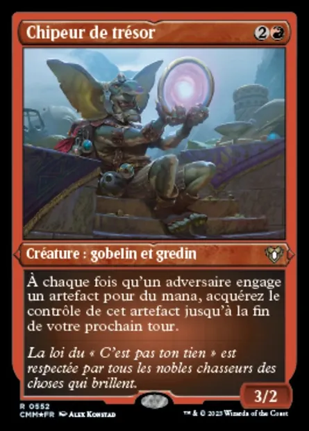 Chipeur de trésor, carte Magic CMM 552 — extension Commander Masters